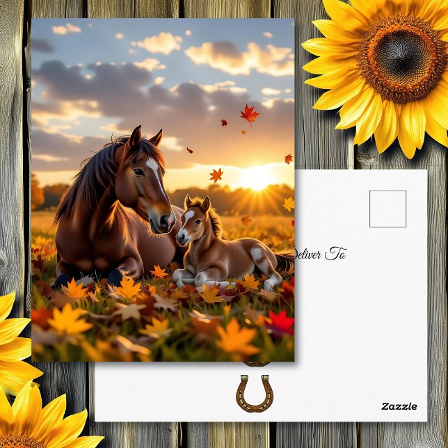 Postal Manteniéndose en Contacto | Tema de Caballo (Subido por el creador)