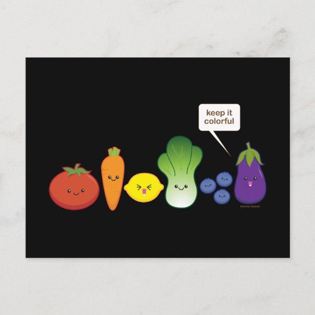 Postal ¡Mantenlo Colorido! (Anverso)