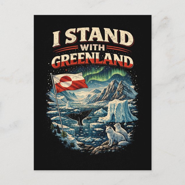 Postal Mantente con Groenlandia (Anverso)