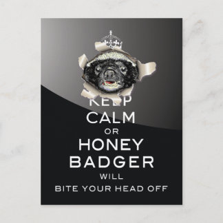 Postal Mantente tranquilo, o Honey Badger...