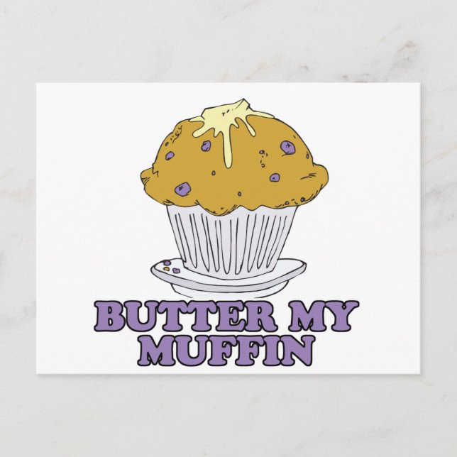 Postal mantequilla mi muffin (Anverso)