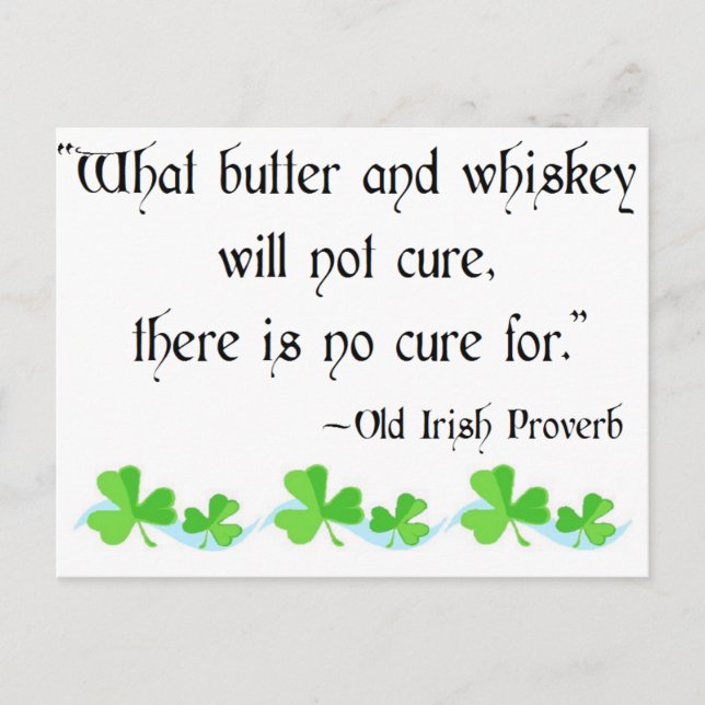 Postal Mantequilla y whisky (Anverso)