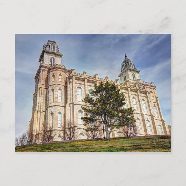 Postal Manti LDS Mormon Temple (Anverso)