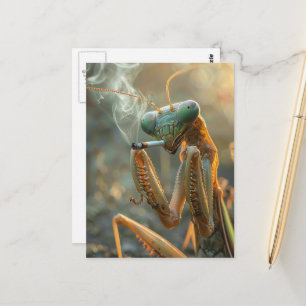 Postal Mantis religiosa surrealista