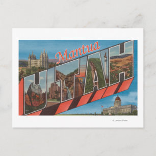 Postal Mantua, UtahEscenas de letras grandesMantua, UT