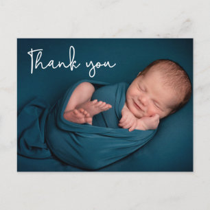 Postal Manuales modernos Baby Photo baby ducha gracias