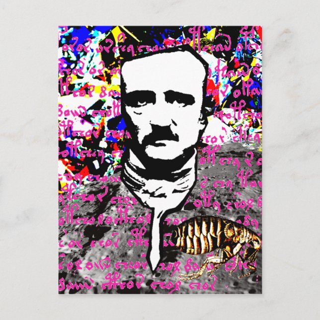 Postal Manuscrito de Edgar Allan Poe Moon Lunar Voynich (Anverso)