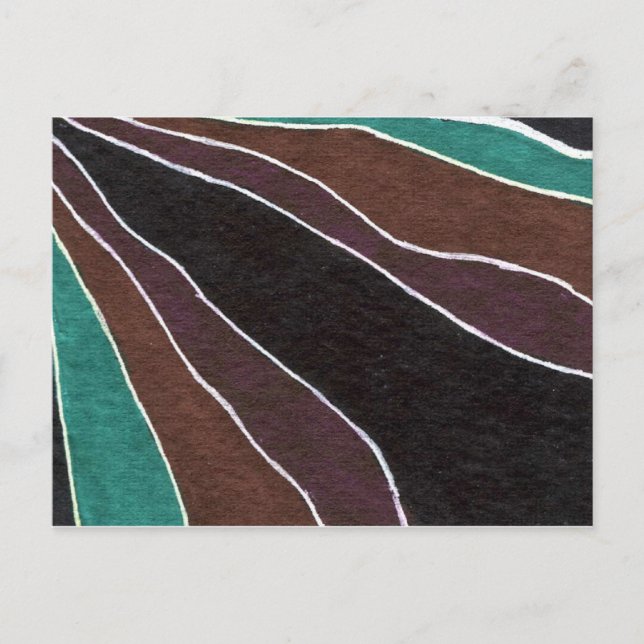 Postal "Many Paths" Abstract Design Postcard (Anverso)