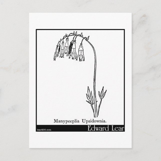 Postal Manypeeplia Upsidownia. (Anverso)