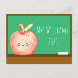 Postal Manzana de frutas acuáticas