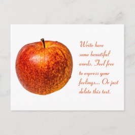 Postal manzana roja