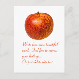 Postal manzana roja