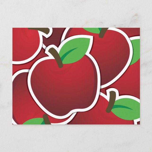 Postal Manzana rojiza (Anverso)