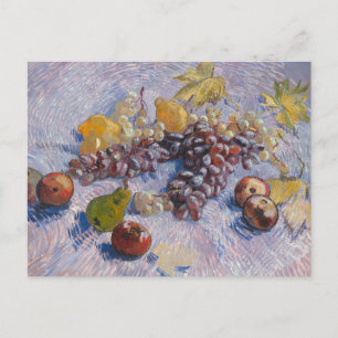 Postal Manzanas, peras, lemas y uvas Pintura de época