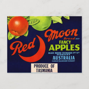 Postal Manzanas Red Moon