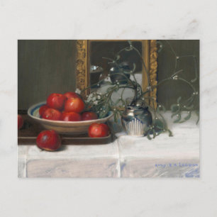 Postal Manzanas y Mistletoe Lucie R. A. Laridon