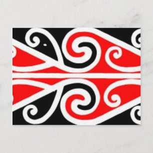 Postal maori diseña arte tribal para ti