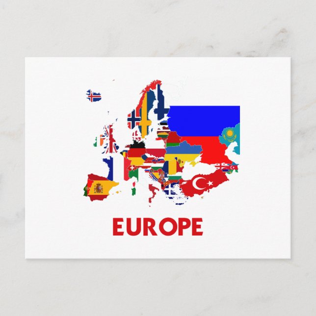 POSTAL MAP EUROPA (Anverso)