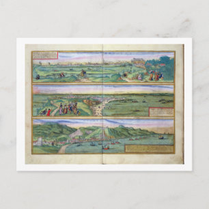 Postal Map of Seville, Cadiz, and Malaga, from 'Civitates