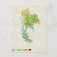 MAP POSTCARDS (HH) Tailandia