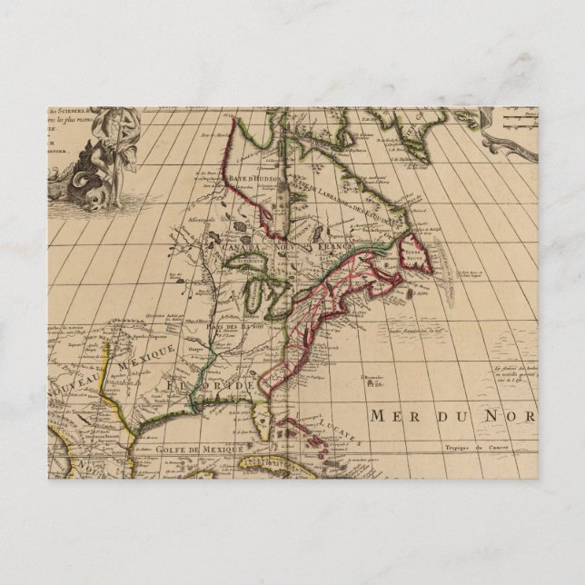 Postal Mapa 2 de Norteamérica (Anverso)