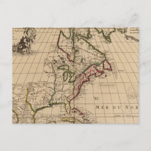 Postal Mapa 2 de Norteamérica