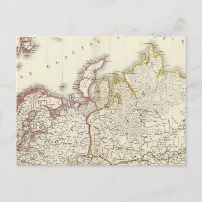 Postal Mapa 2 del Atlas de Europa (Anverso)