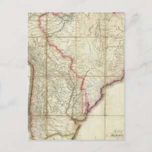 Postal Mapa 3 de Sudamérica