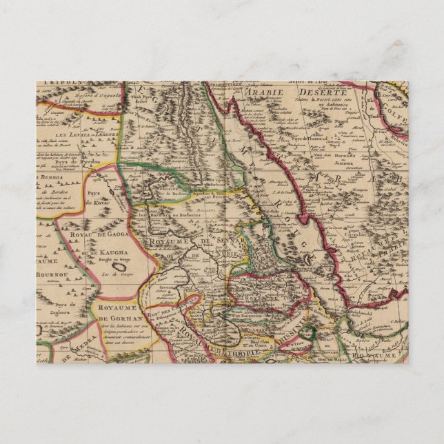 Postal Mapa africano (Anverso)