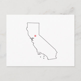 Postal Mapa al aire libre de California