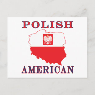 Postal Mapa americano de Polonia