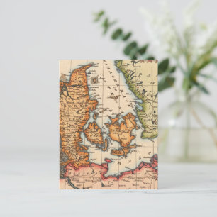 Postal Mapa antiguo antiguo inspirado (10)