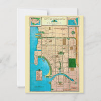 Mapa antiguo de la ciudad de Sarasota