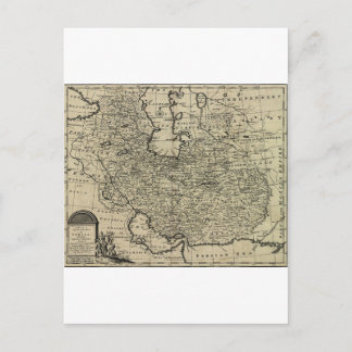 Postal Mapa Antiguo de Persia 1747