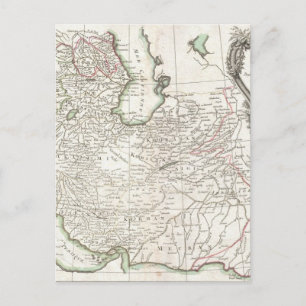 Postal Mapa antiguo de Persia- Irán, Afganistán e Irak