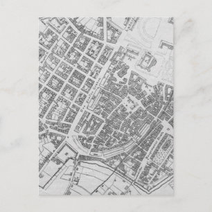 Postal Mapa antiguo de Stuttgart Alemania (1794)