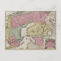 Mapa antiguo de Suecia 2