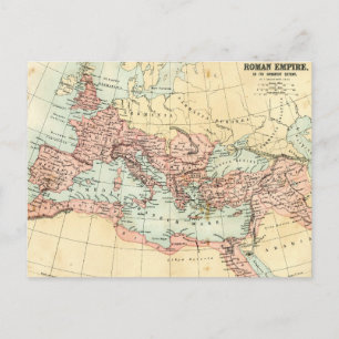 Postal Mapa antiguo del Imperio Romano