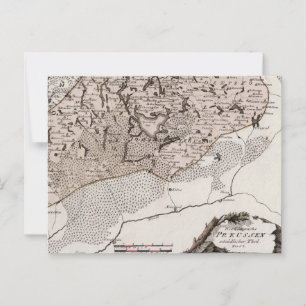 Postal Mapa antiguo Prusia / Polonia Masuria Lake Sniardw