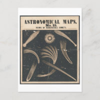 Mapa astronómico Vista del espacio de cometas dest