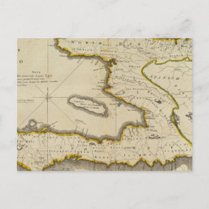 Postal Mapa Atlas de Haití