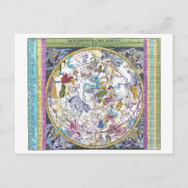Postal Mapa celeste Hemisférico Coeli Boreale