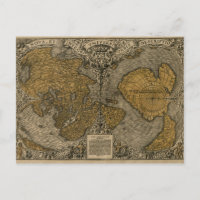 Mapa clásico del mundo medieval de Oronce Fine