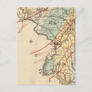 Postal Mapa climatológico del estado de Maryland
