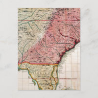 MAPA COLONIAL AMÉRICA, 1733