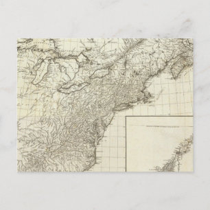 Postal Mapa compuesto de Canadá