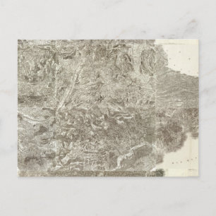 Postal Mapa compuesto de Francia
