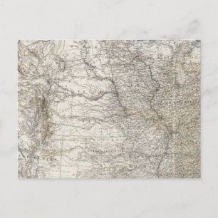 Postal Mapa compuesto de los Estados Unidos de América