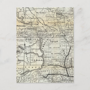 Postal Mapa correcto de Dakota