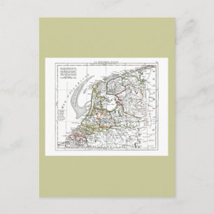 Postal Mapa de 1806 - La República Batave